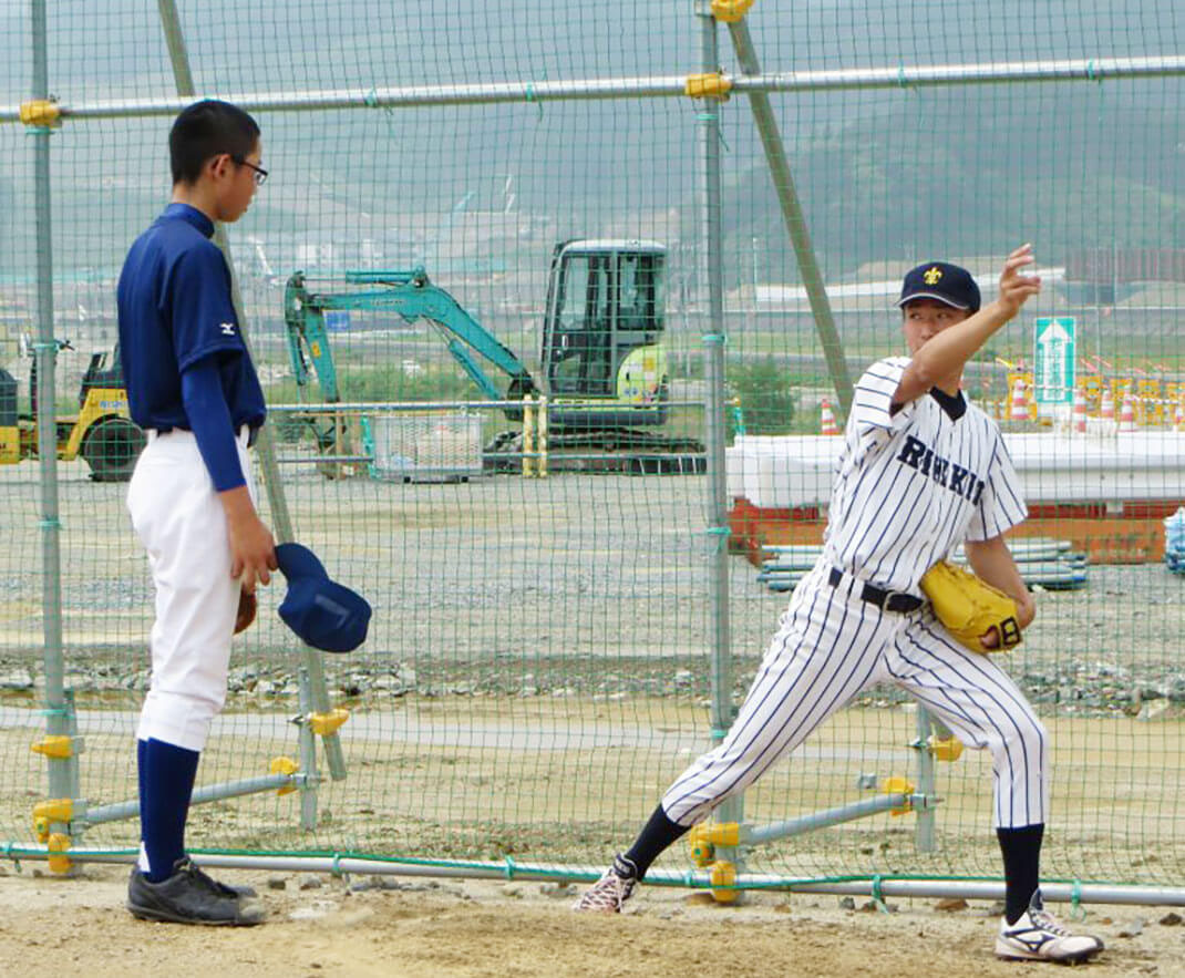 野球教室を開催